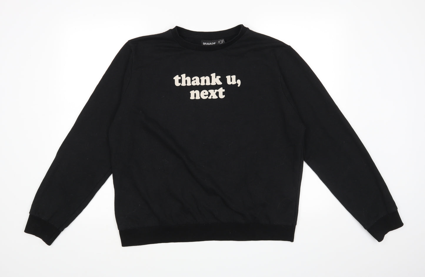 Bravado Womens Black   Pullover Sweatshirt Size 16  - Thank u, next