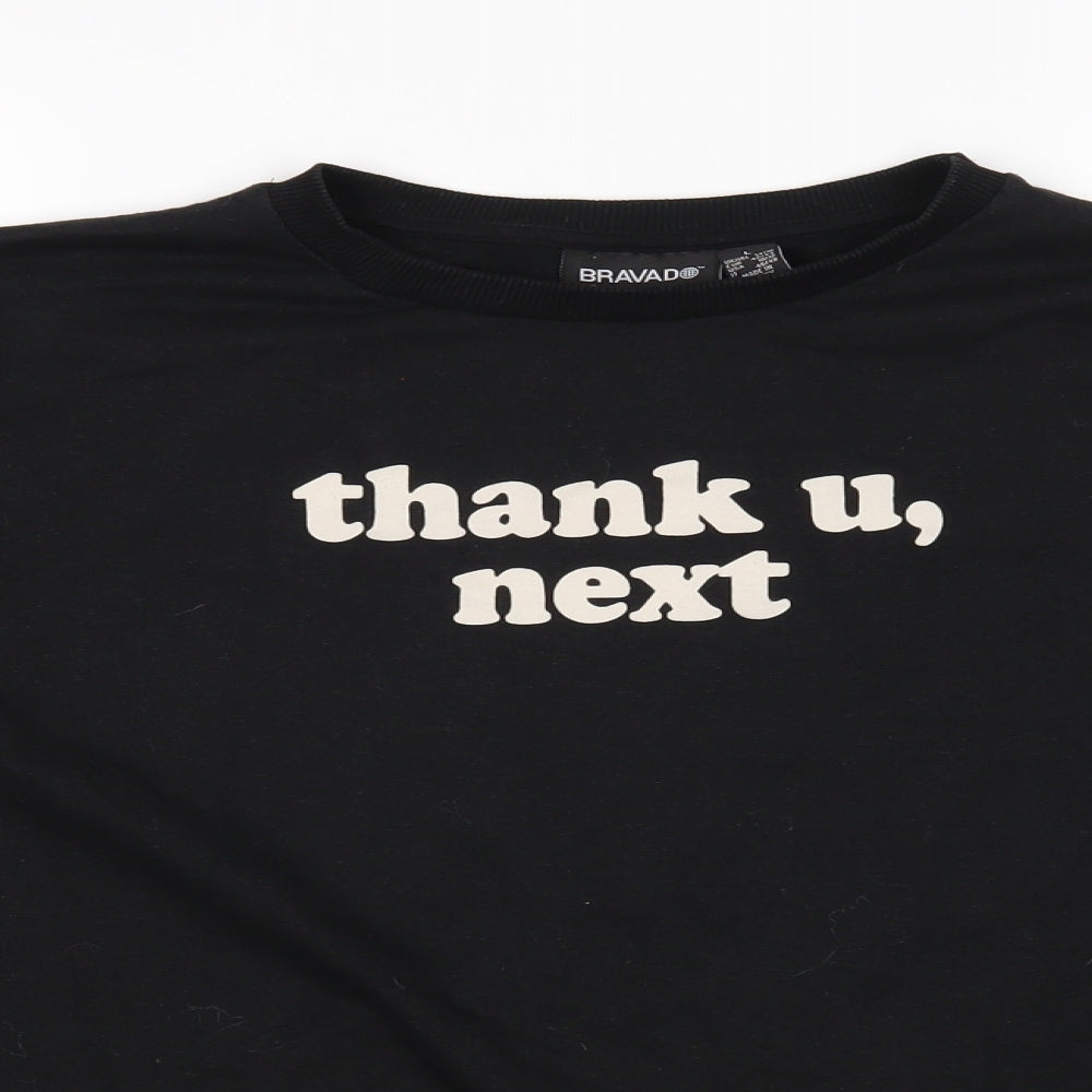 Bravado Womens Black   Pullover Sweatshirt Size 16  - Thank u, next