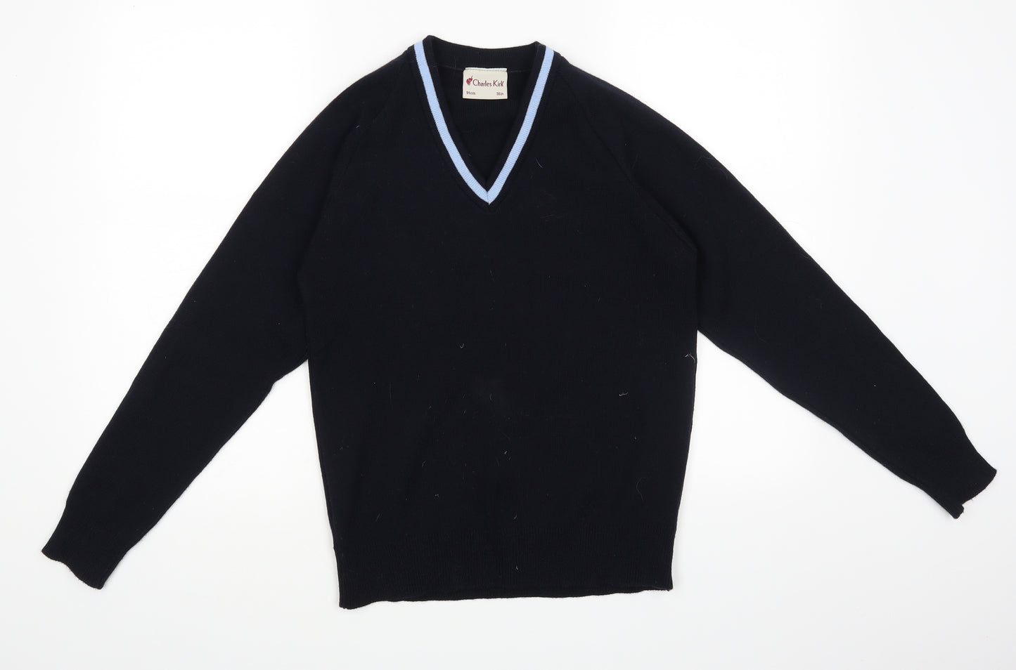 Charles Kirk Mens Blue   Pullover Jumper Size S