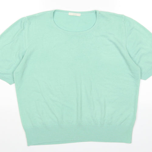 M&S Womens Green   Basic T-Shirt Size 22