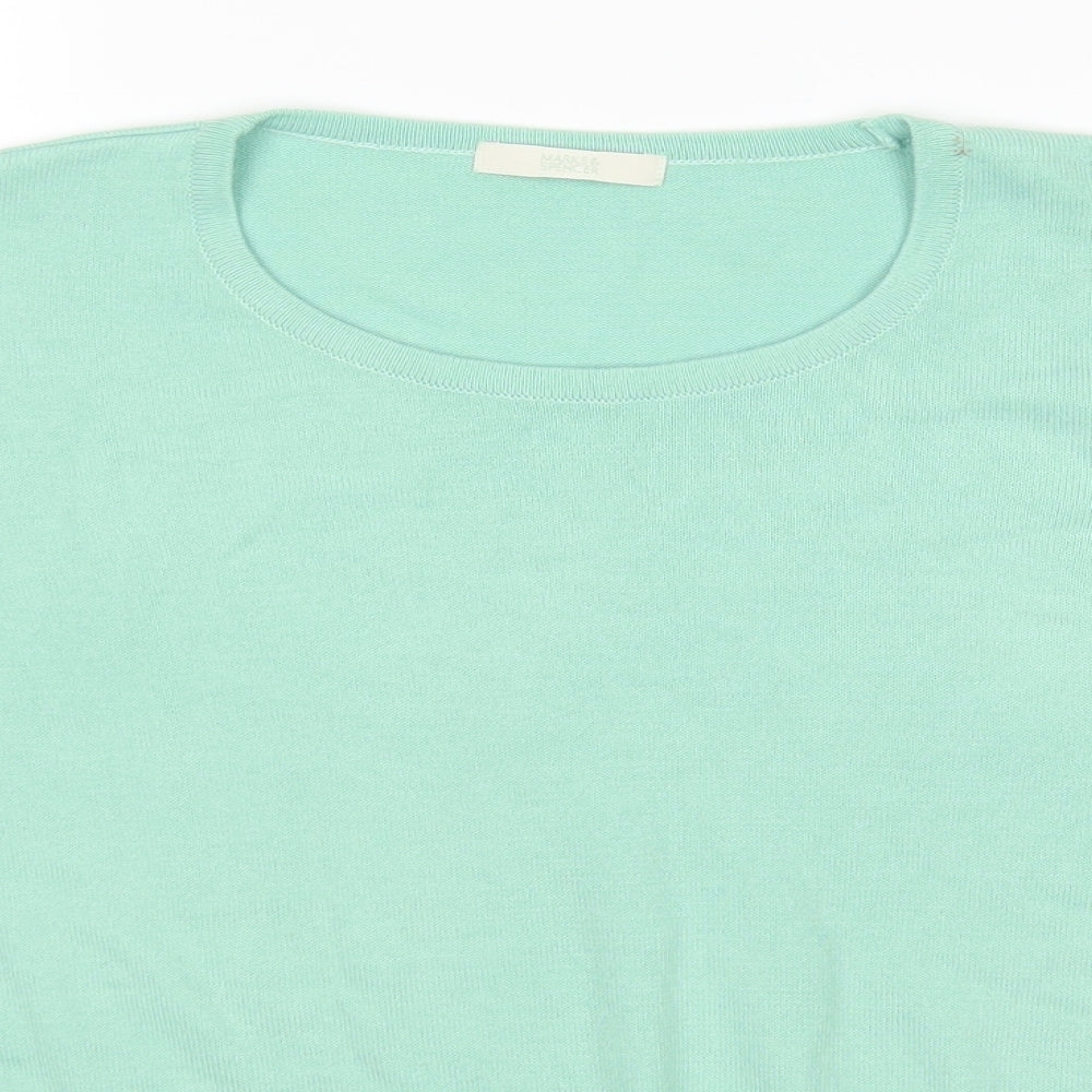 M&S Womens Green   Basic T-Shirt Size 22