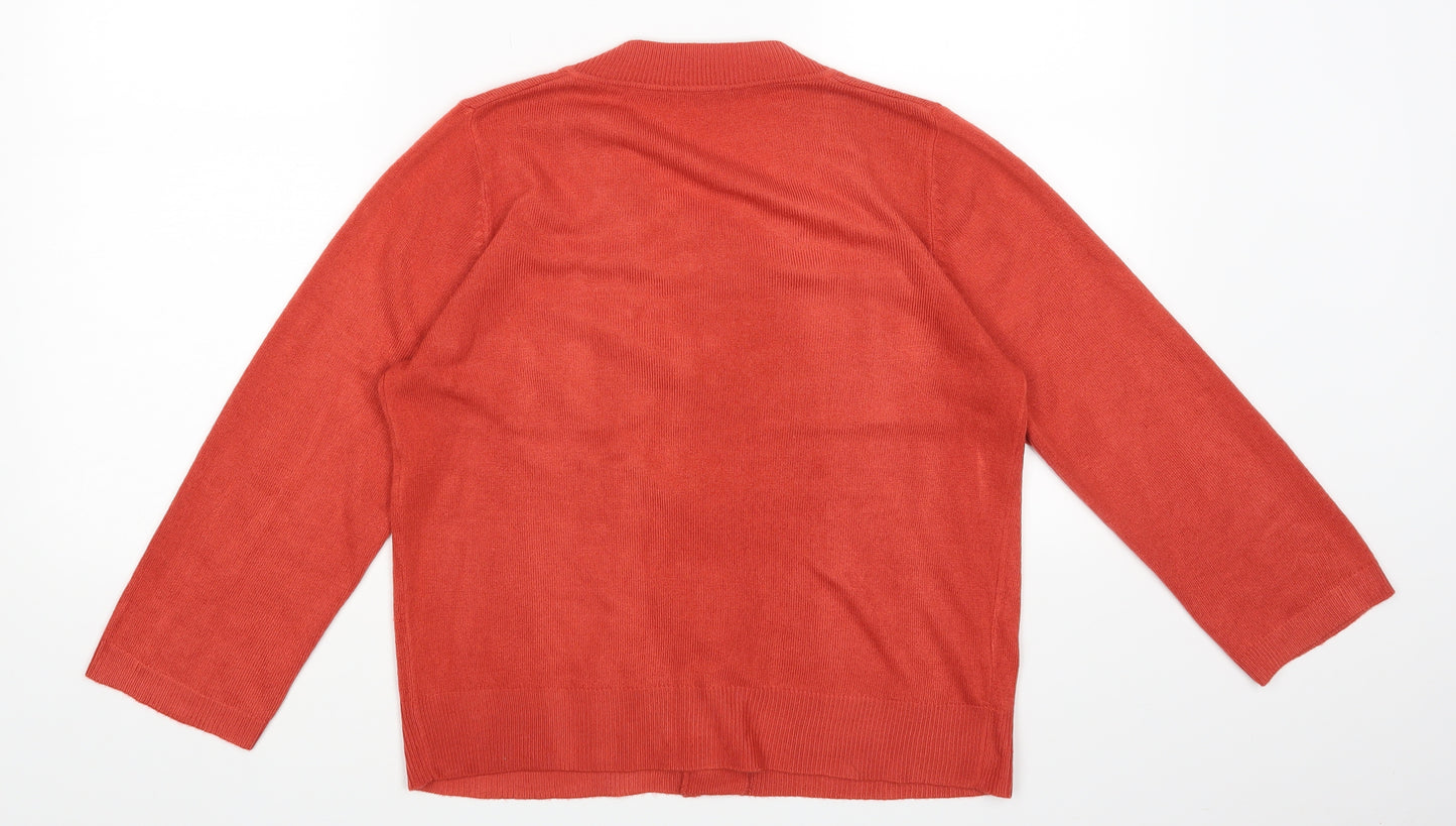 Matalan Womens Red   Cardigan Jumper Size 12