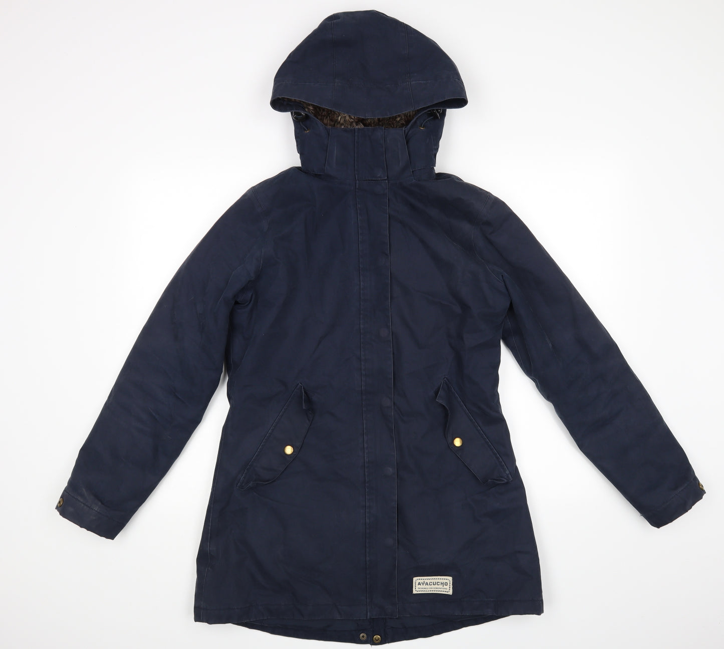 Ayacucho Womens Blue   Overcoat Coat Size M