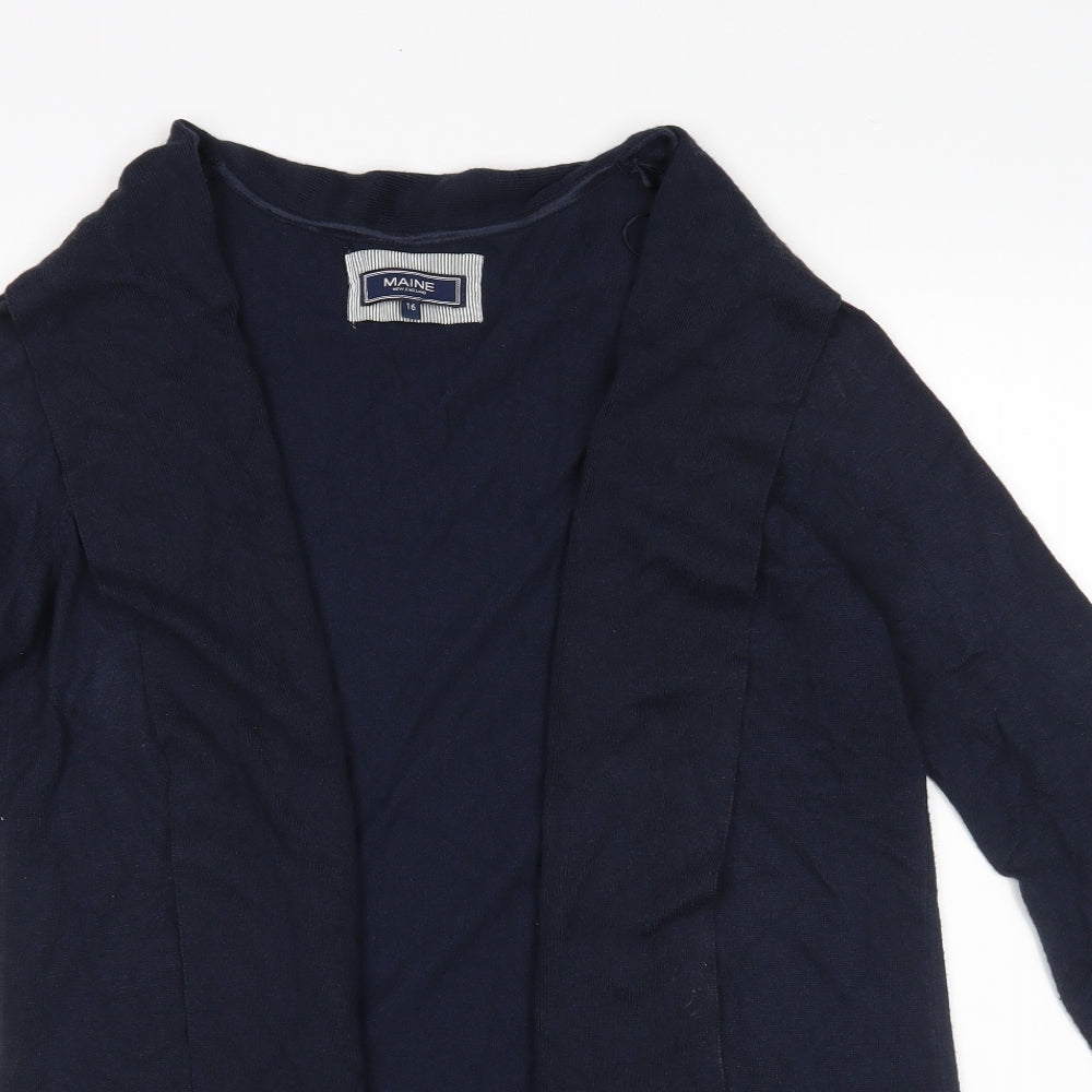 Maine Womens Blue   Wrap Jumper Size 16