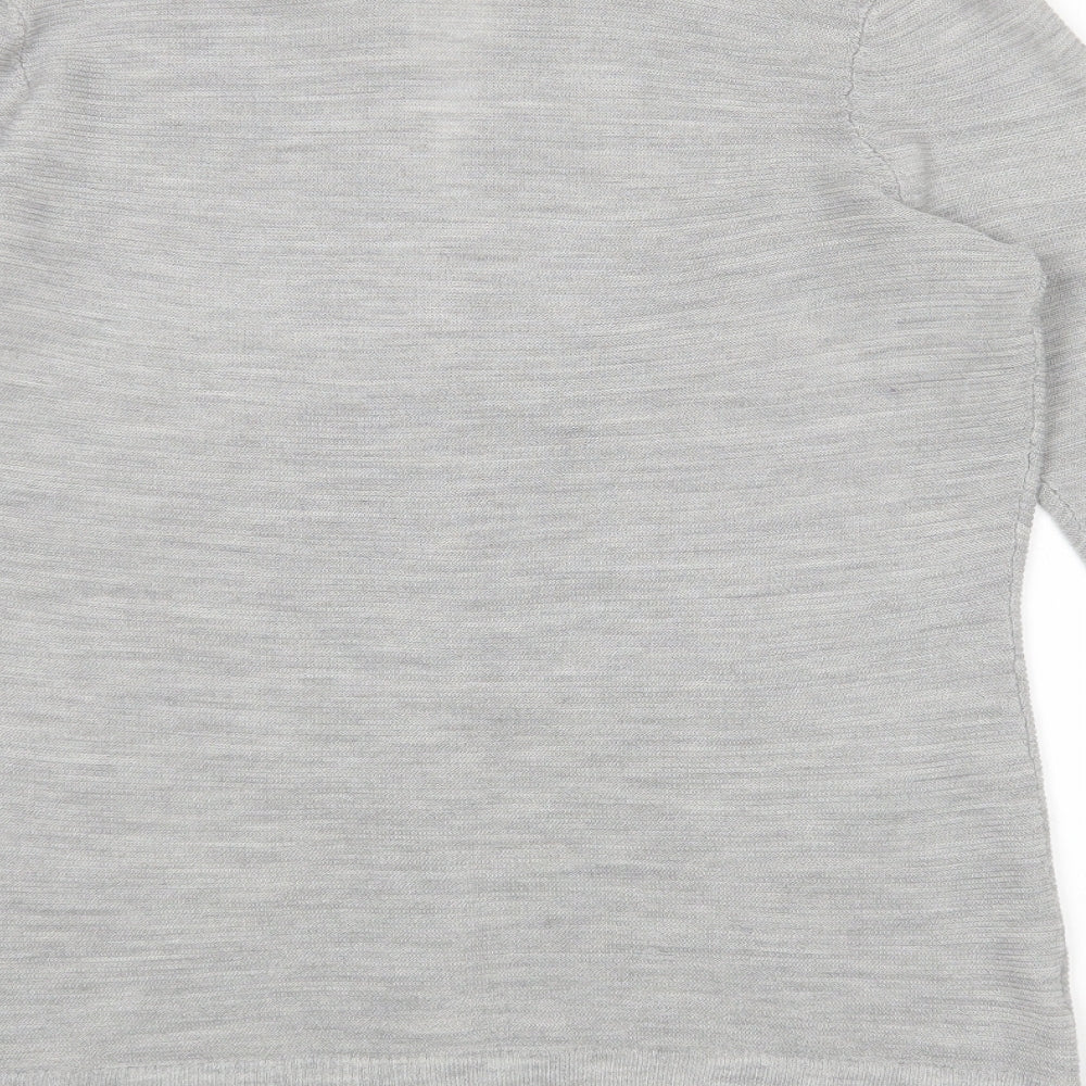Ann Taylor Womens Grey   Wrap Jumper Size 10