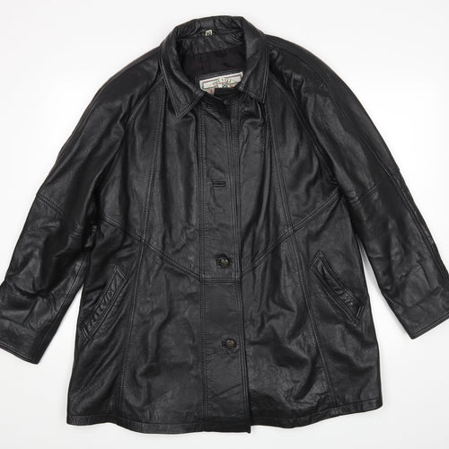 TU Womens Black   Overcoat Coat Size 10