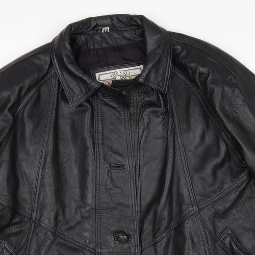 TU Womens Black   Overcoat Coat Size 10