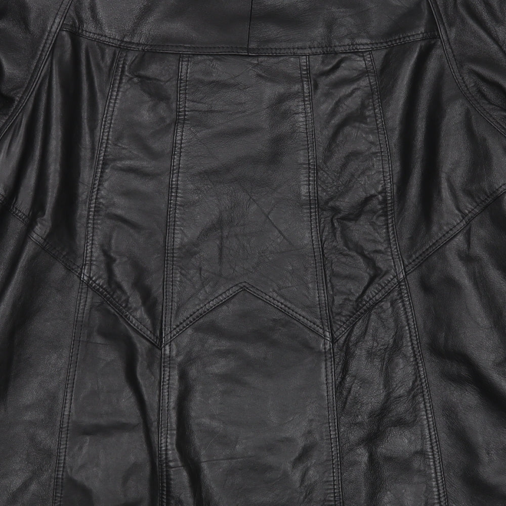 TU Womens Black   Overcoat Coat Size 10