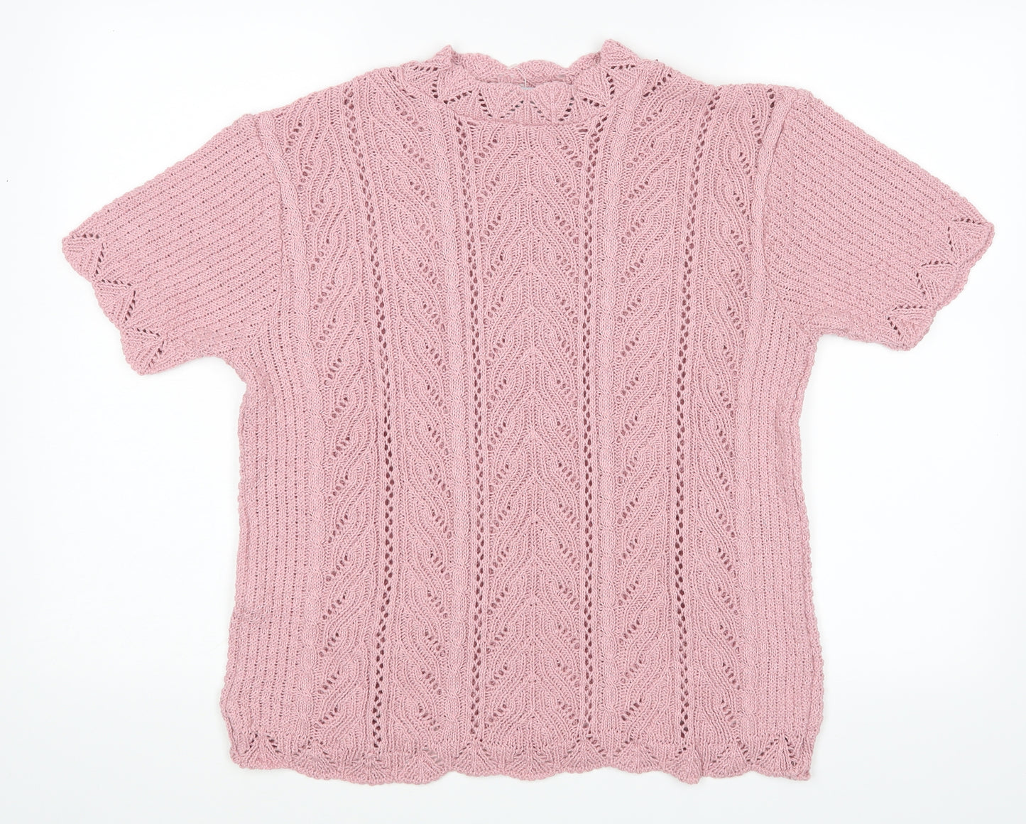 Honor Millburn Womens Pink   Basic T-Shirt Size 16