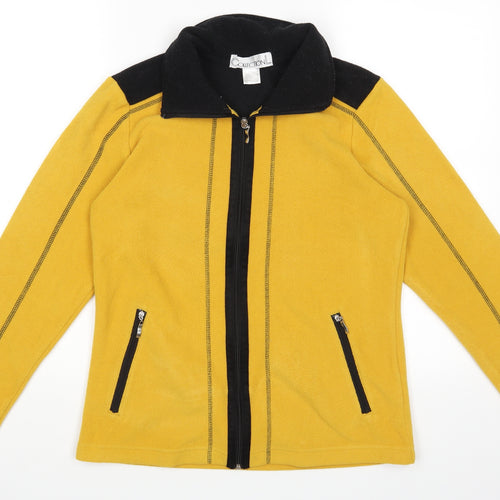Collection Womens Yellow   Full Zip Jumper Size 10