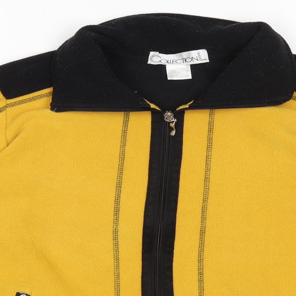 Collection Womens Yellow   Full Zip Jumper Size 10