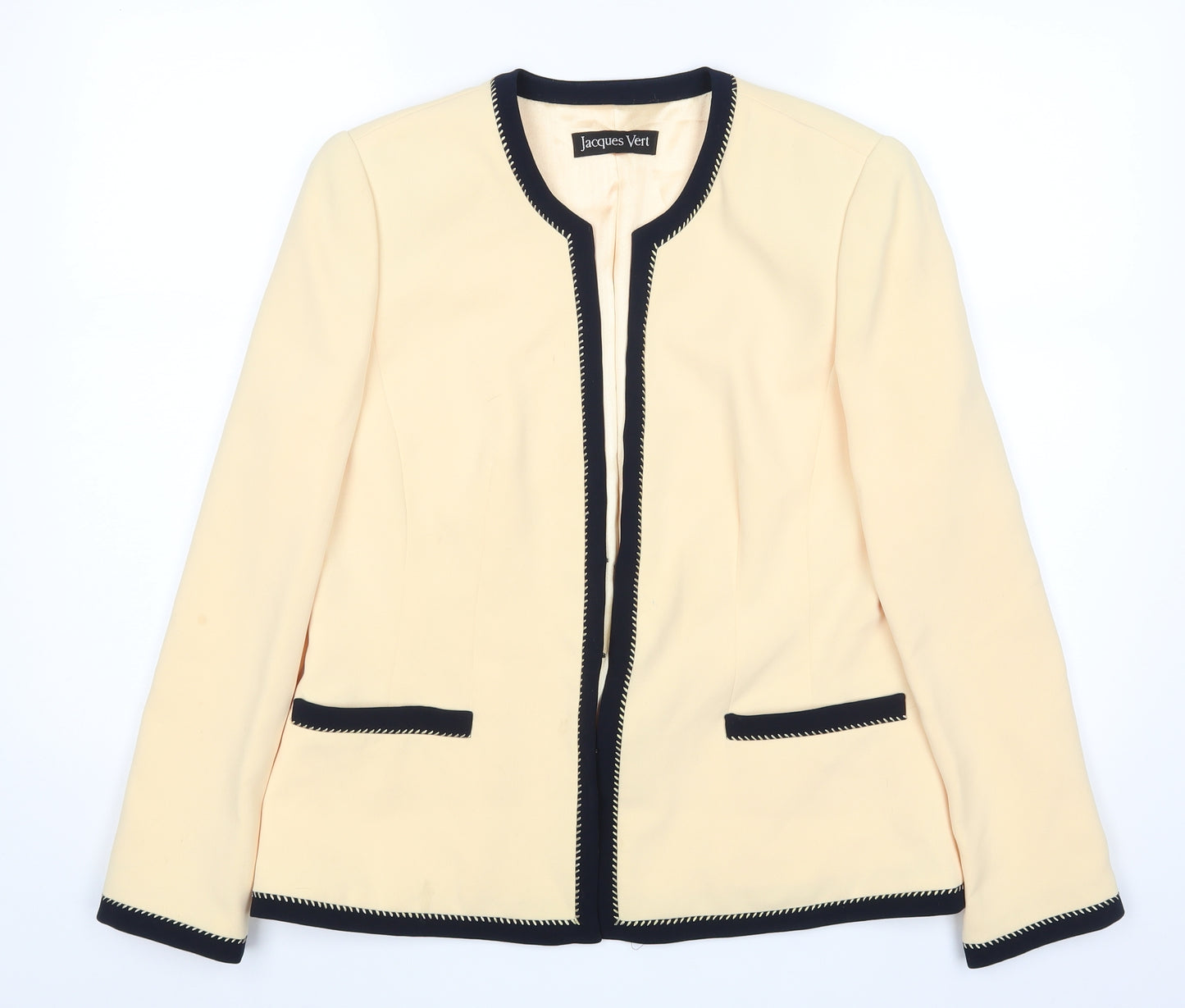 Jaques Vert Womens Yellow   Jacket Blazer Size 12