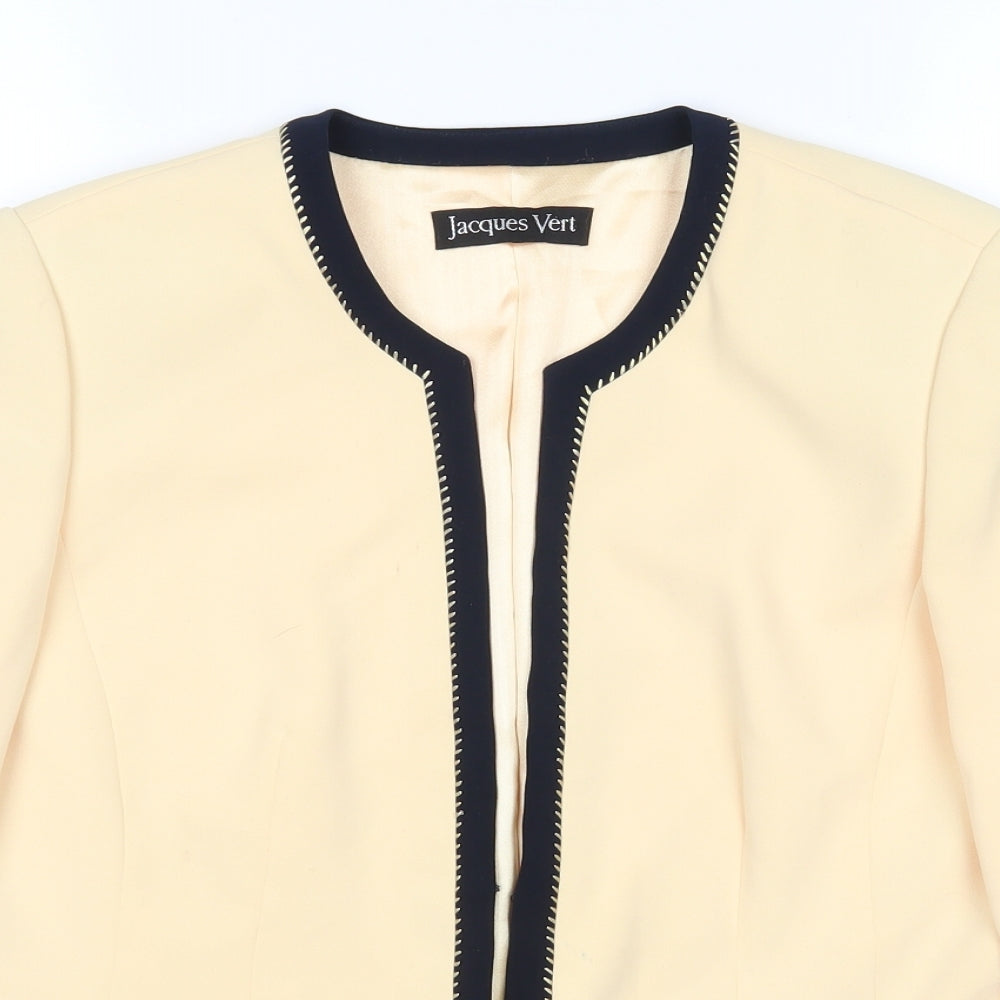 Jaques Vert Womens Yellow   Jacket Blazer Size 12