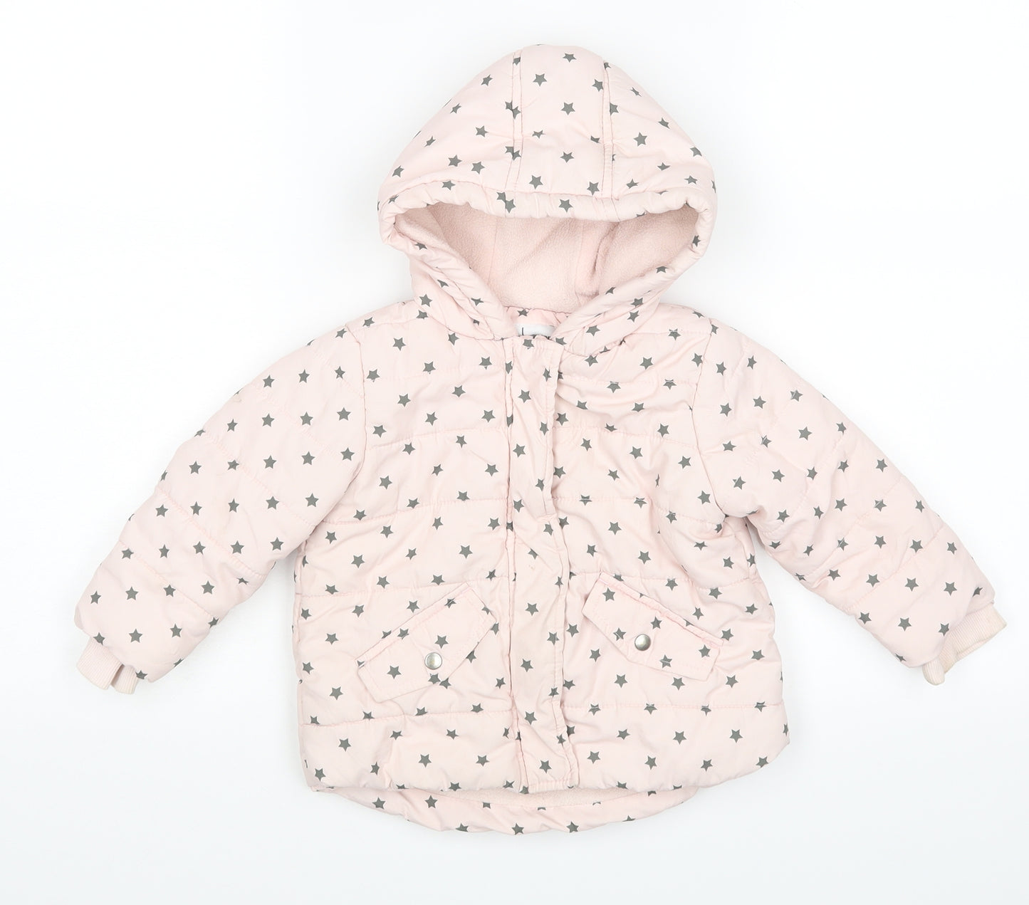 Preworn Baby Pink   Puffer Jacket Coat Size 18 Months