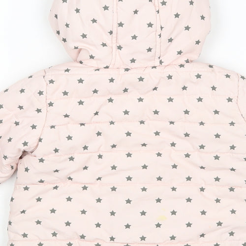 Preworn Baby Pink   Puffer Jacket Coat Size 18 Months