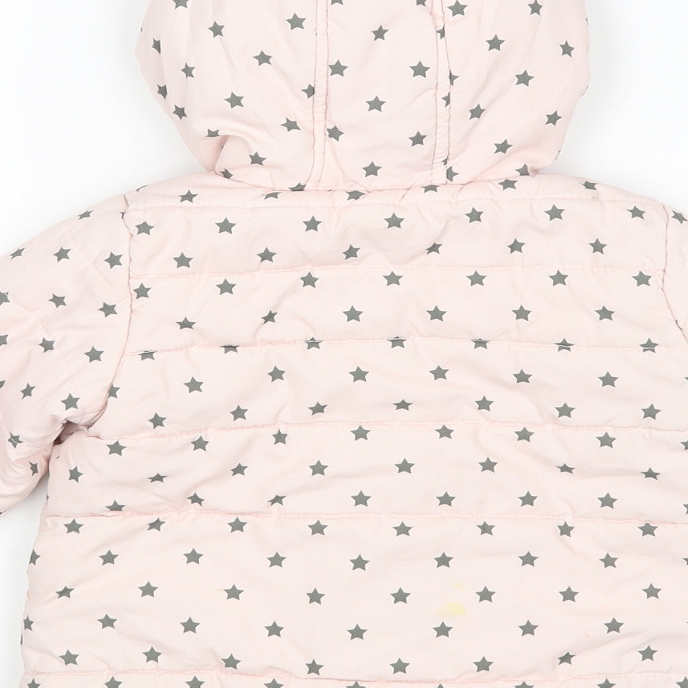 Preworn Baby Pink   Puffer Jacket Coat Size 18 Months