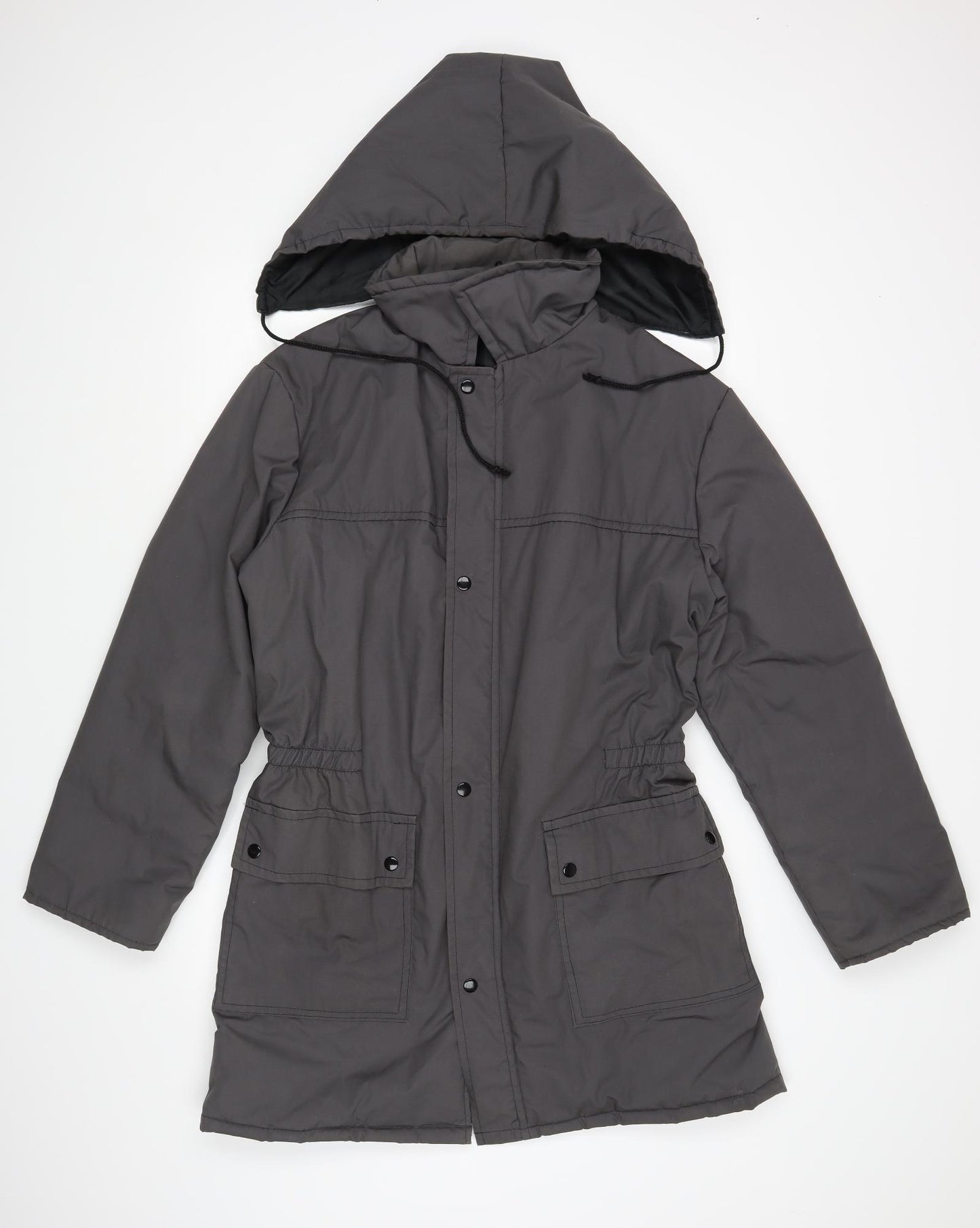 Preworn Womens Grey   Rain Coat Coat Size L