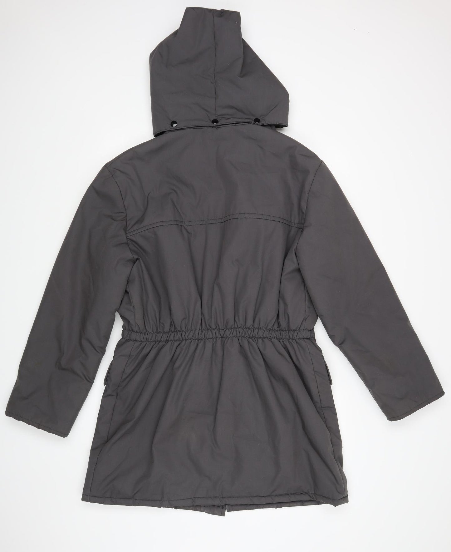 Preworn Womens Grey   Rain Coat Coat Size L