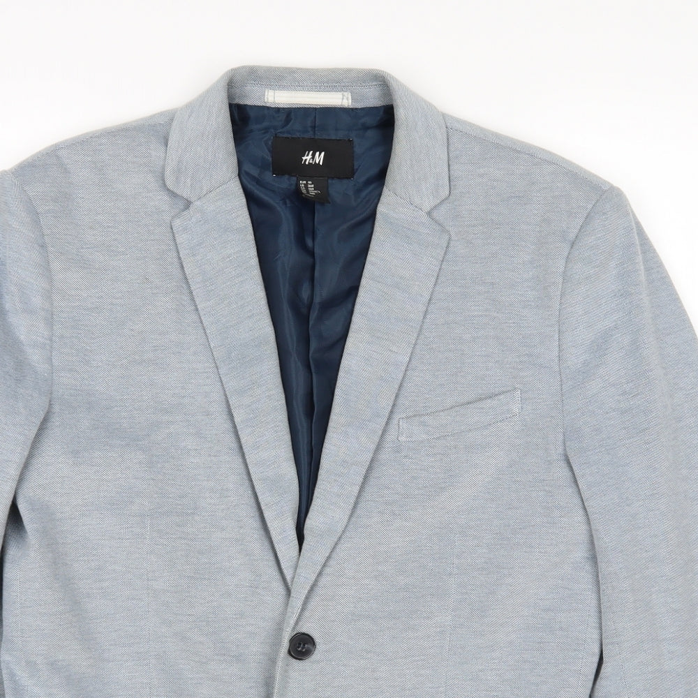 H&M Mens Blue   Jacket Blazer Size M
