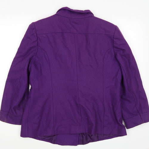 George Womens Purple   Jacket Blazer Size 18