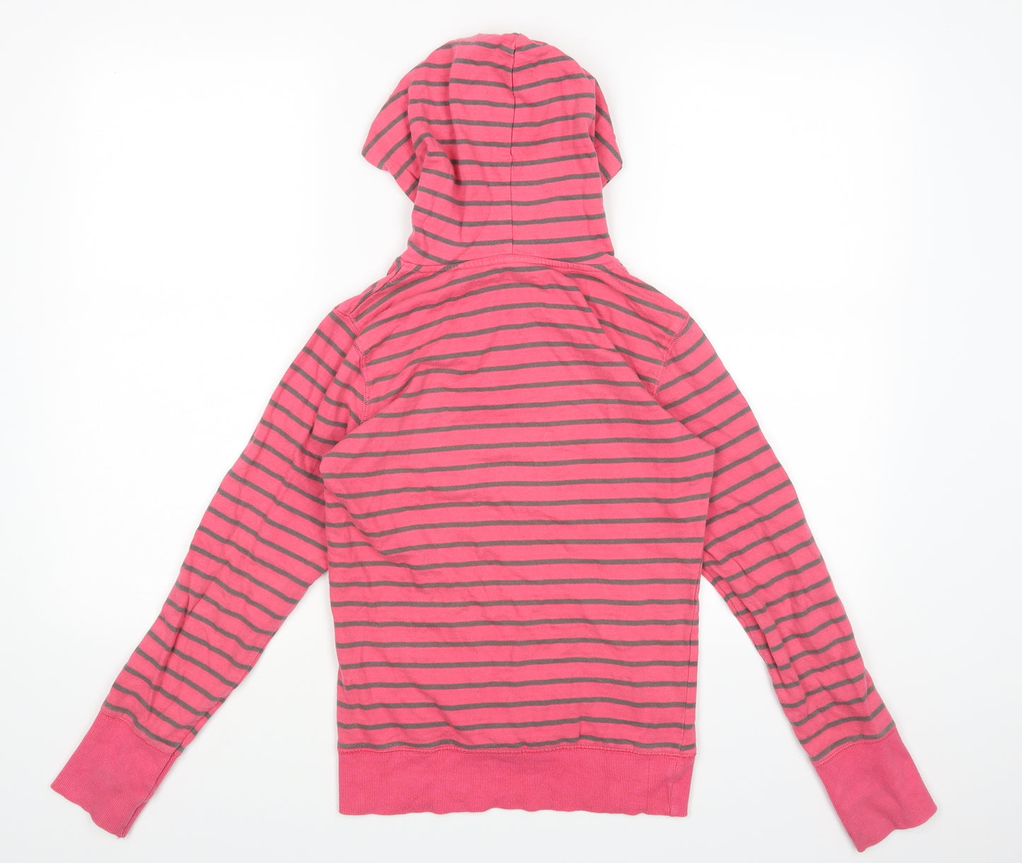 Pineapple Womens Pink Striped  Pullover Hoodie Size 8