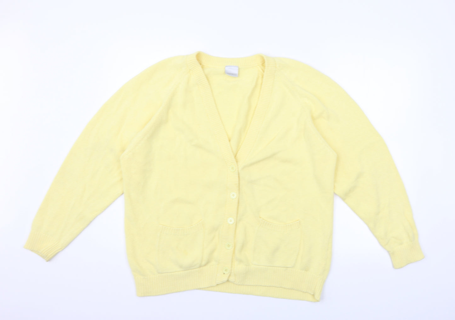 Empire Womens Yellow   Cardigan Jumper Size 14