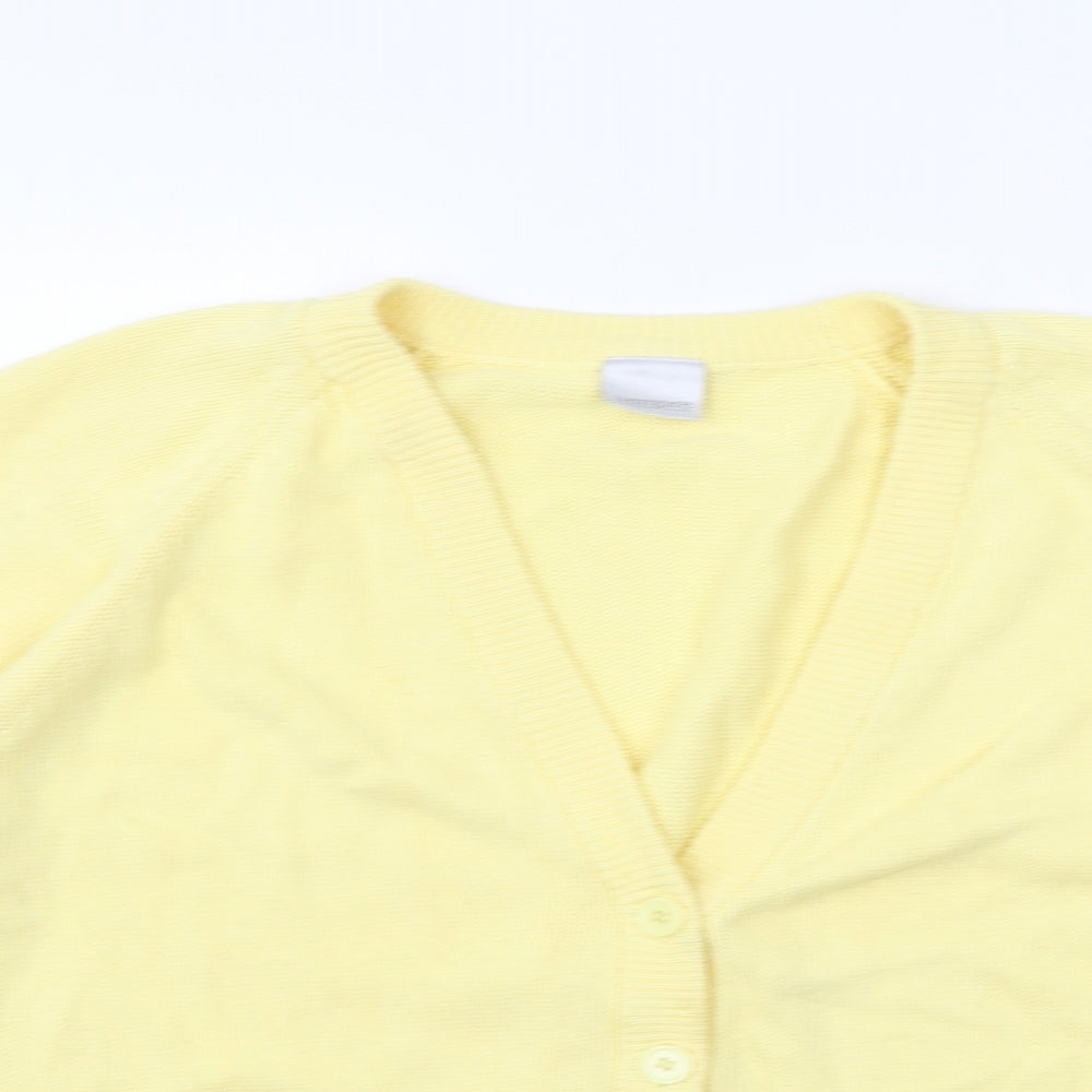 Empire Womens Yellow   Cardigan Jumper Size 14