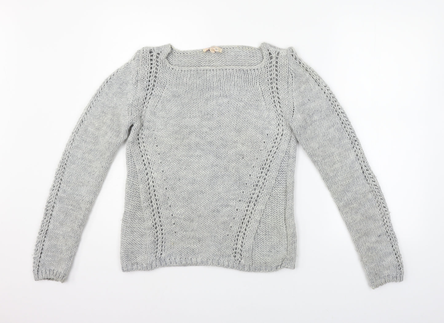 Berksha Womens Grey   Pullover Jumper Size M