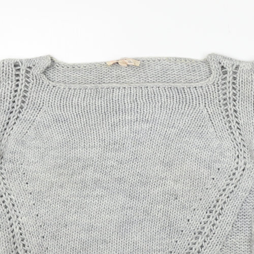 Berksha Womens Grey   Pullover Jumper Size M