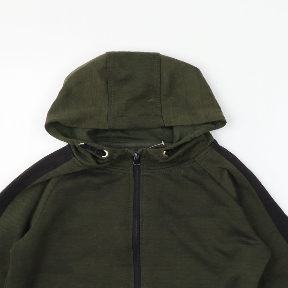 Primark Boys Green   Full Zip Hoodie Size 12-13 Years