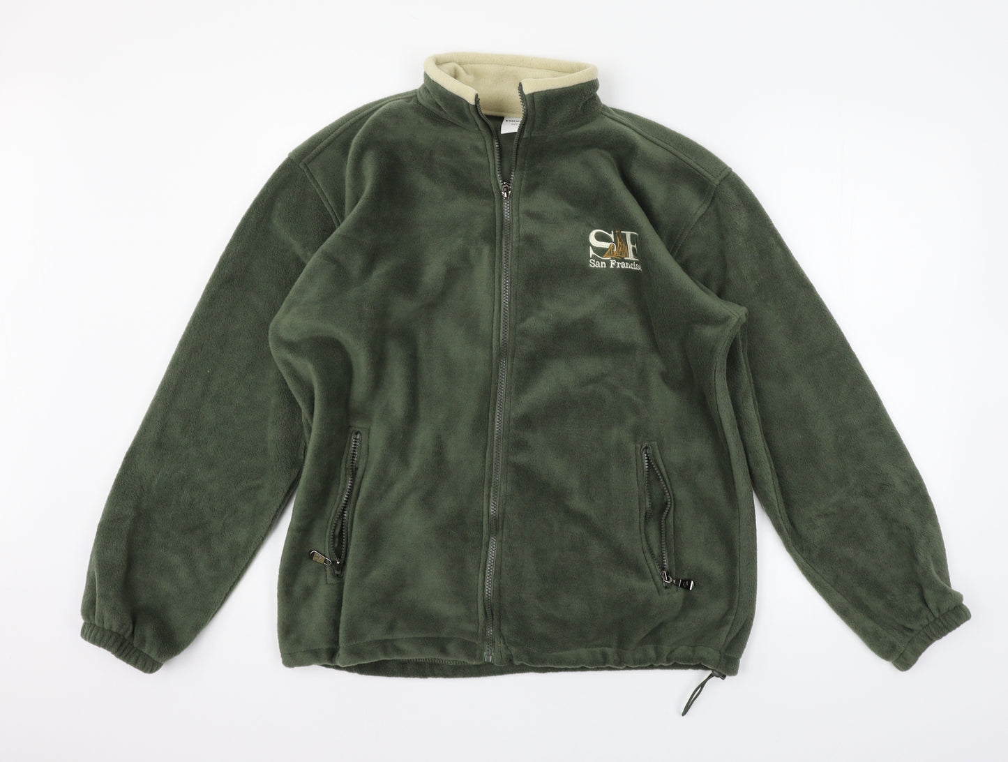 tikudo Womens Green   Full Zip Jumper Size M