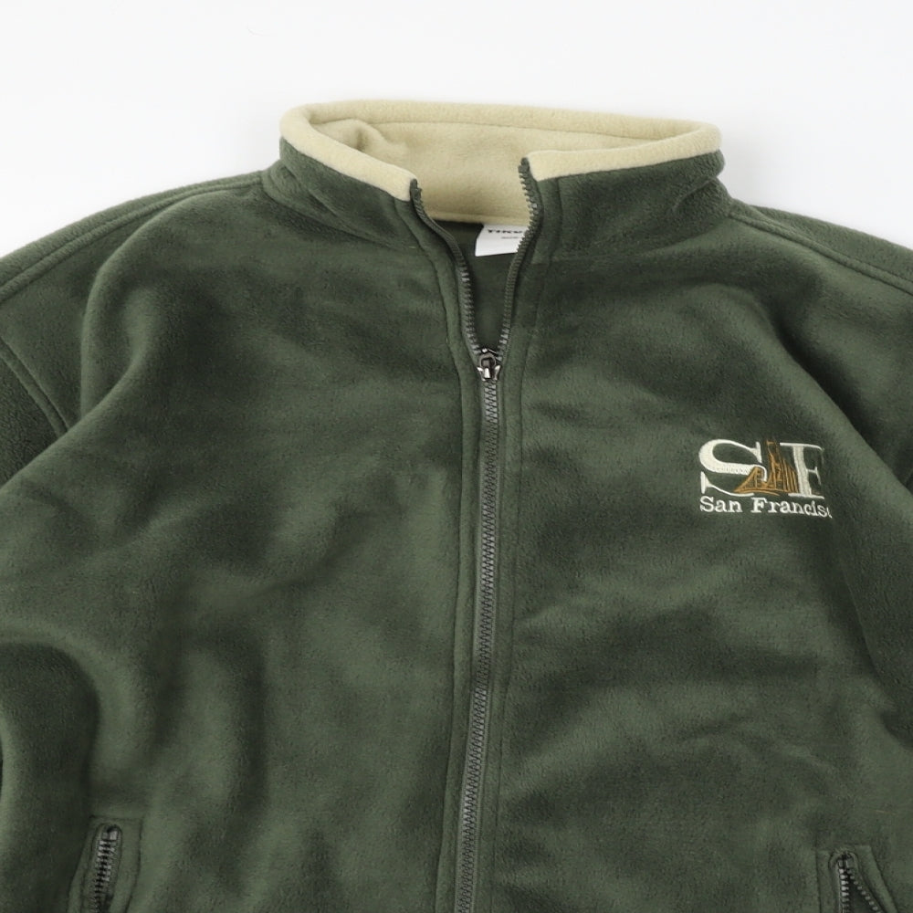 tikudo Womens Green   Full Zip Jumper Size M