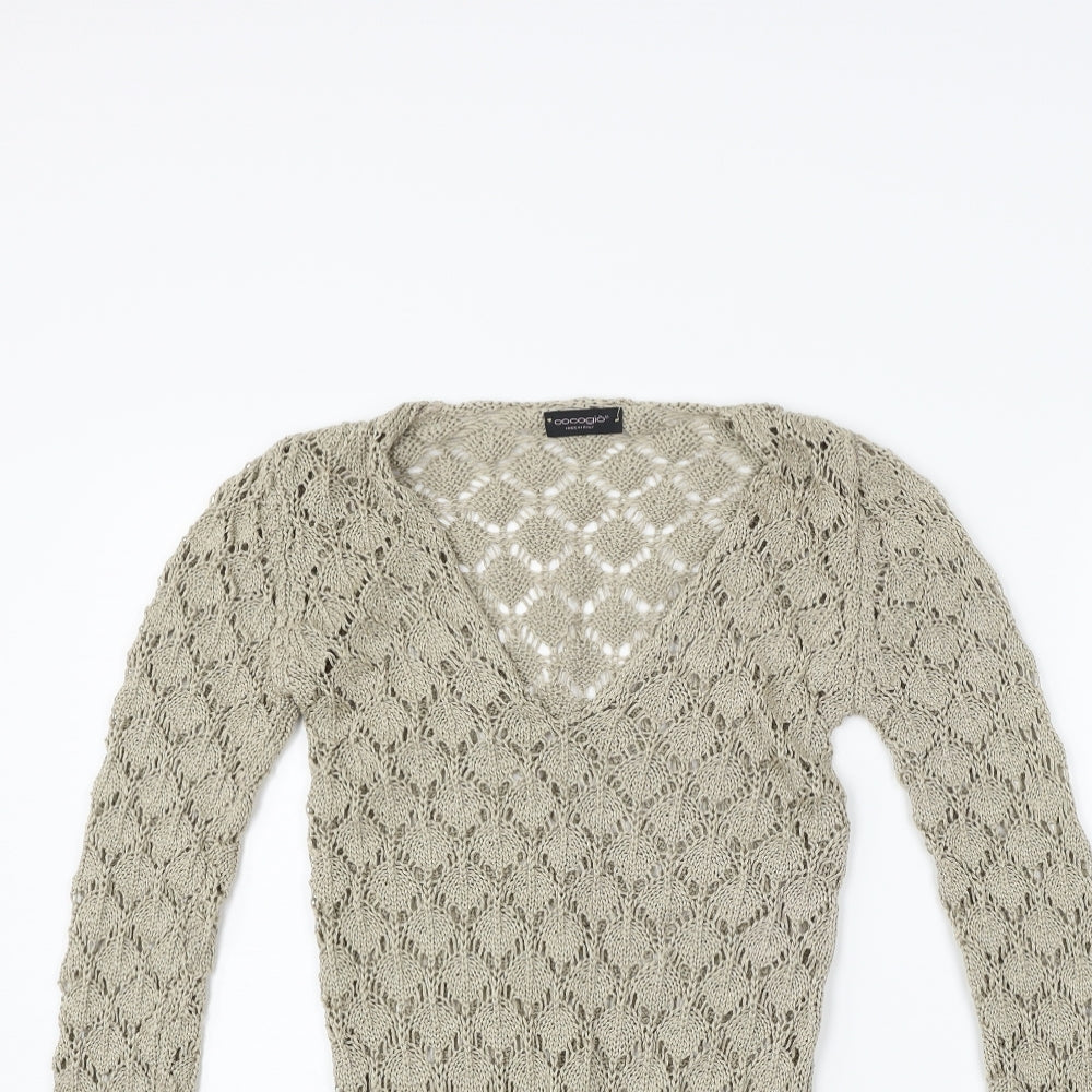 Cocogio Womens Beige   Pullover Jumper Size S