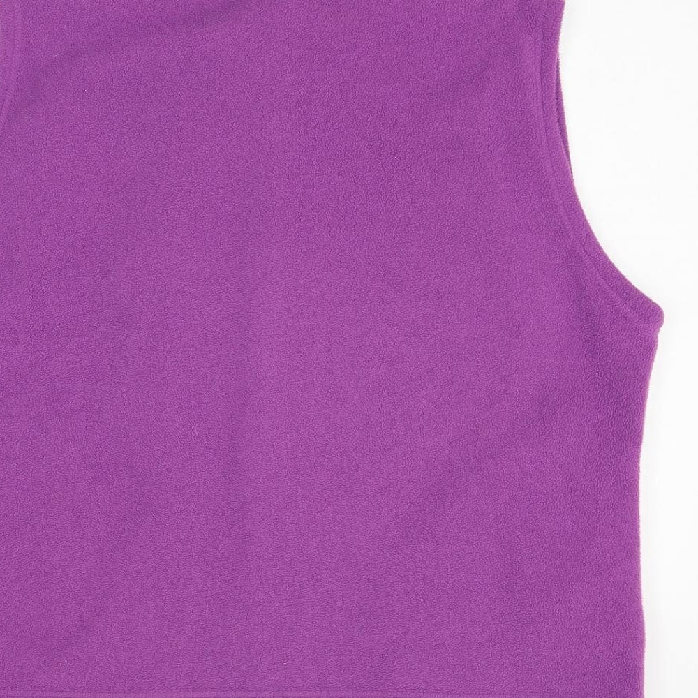 EWM Womens Purple   Gilet Coat Size XL
