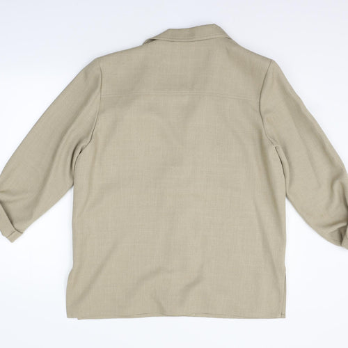 The Pearl Collection Womens Beige   Jacket Blazer Size 16