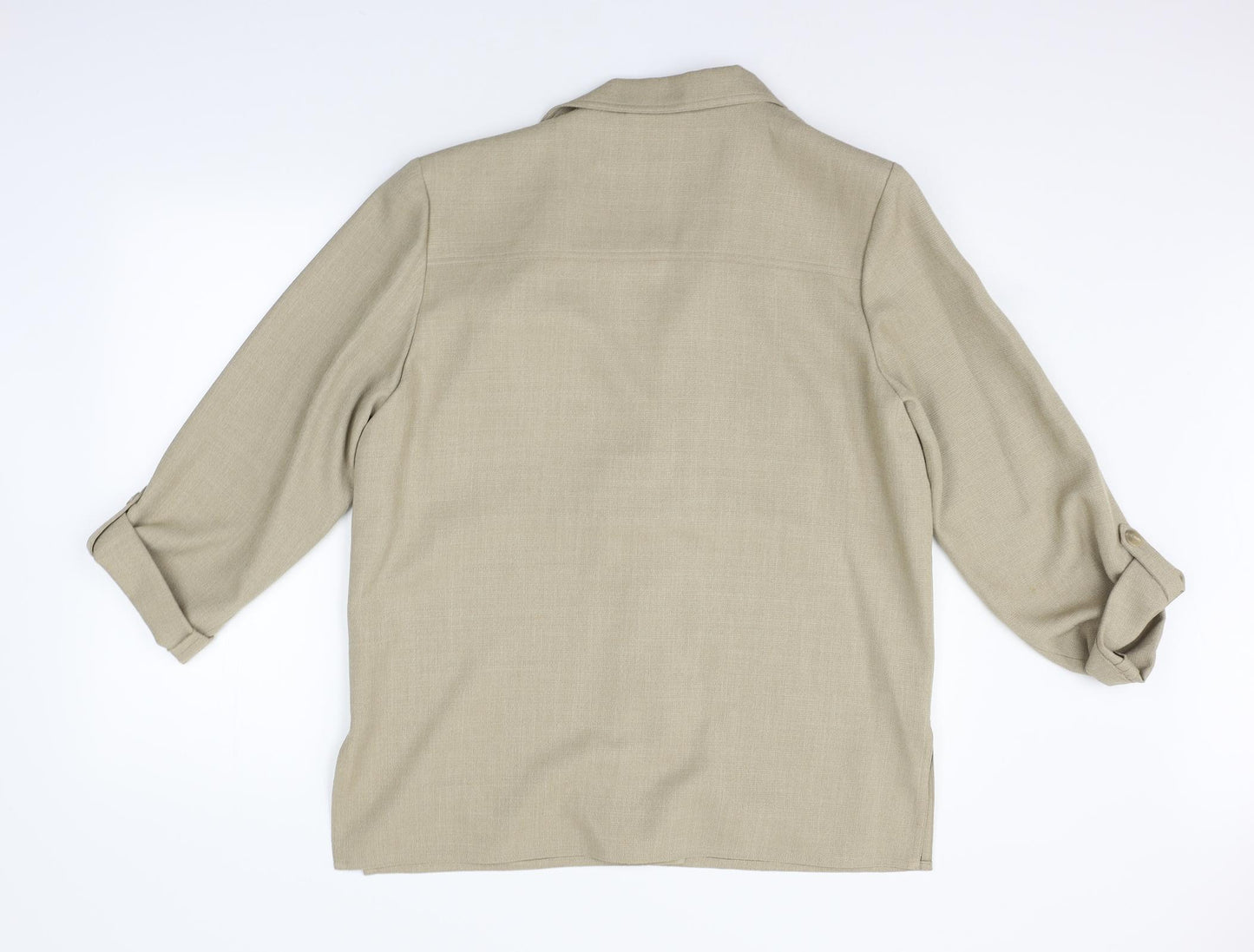 The Pearl Collection Womens Beige   Jacket Blazer Size 16