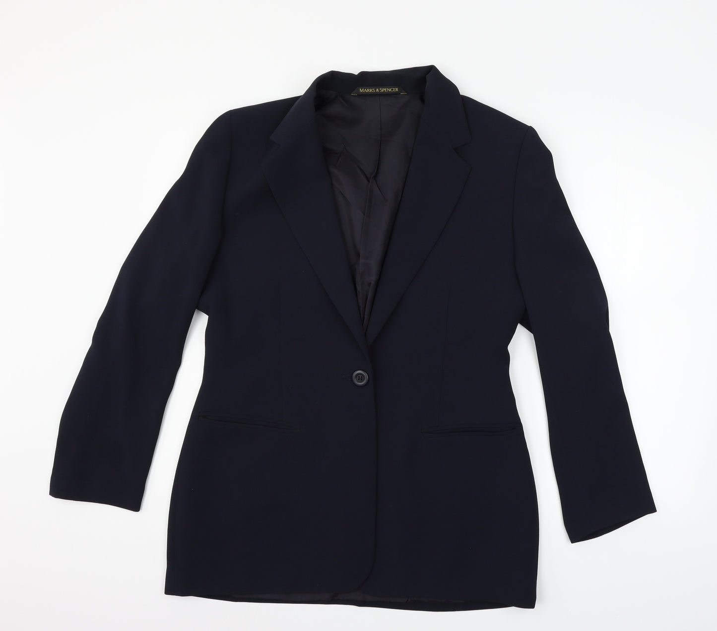 Marks and Spencer Womens Blue   Jacket Blazer Size 16