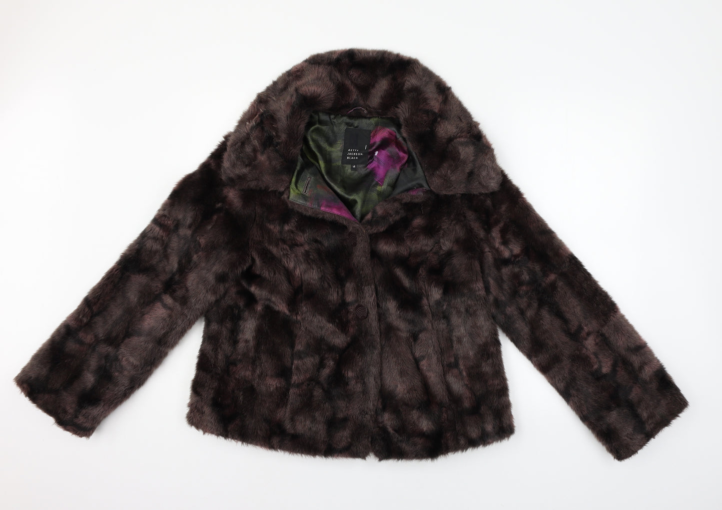 Betty Jackson Womens Brown   Jacket Coat Size 14