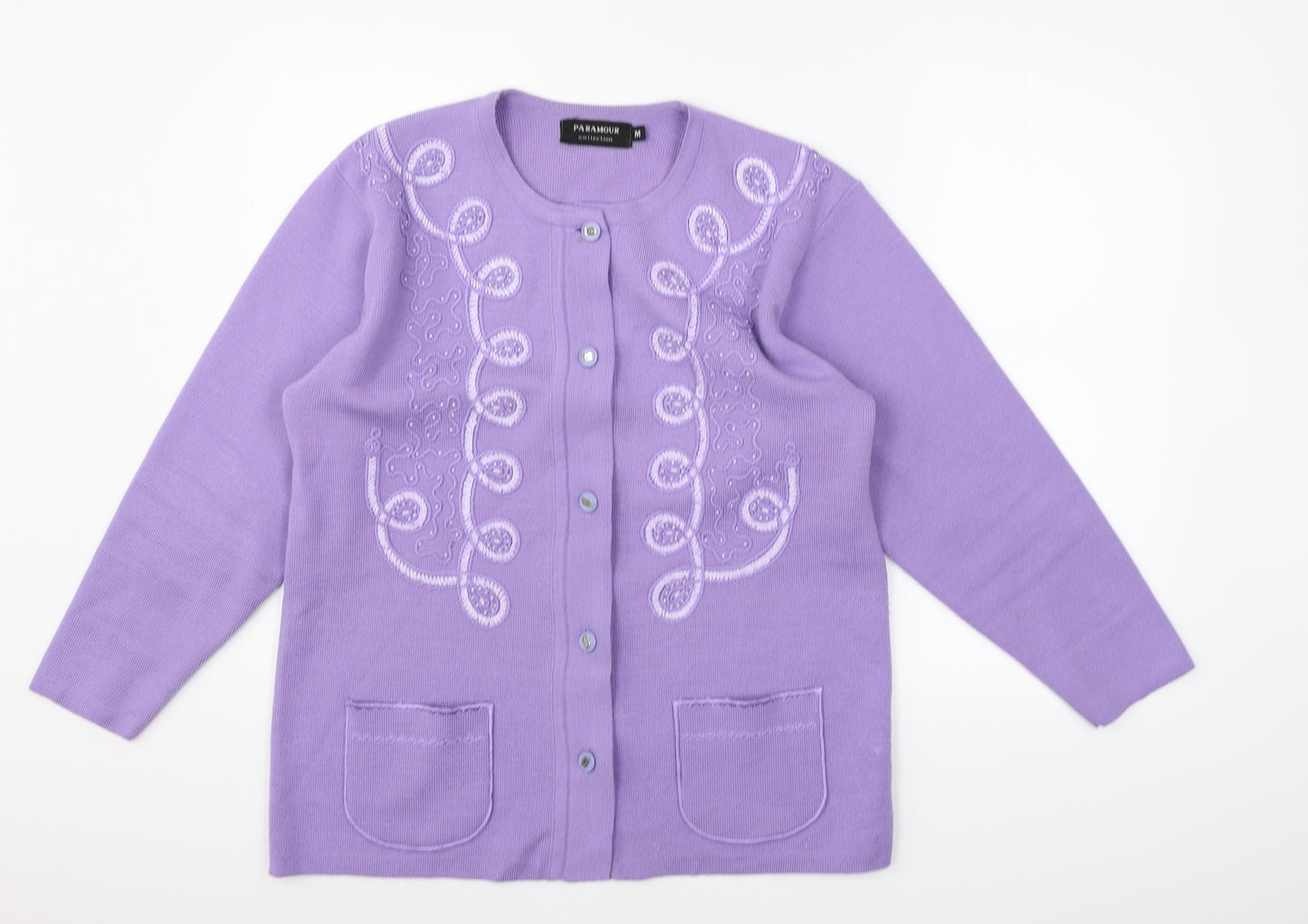 paramour Womens Purple   Cardigan Jumper Size M