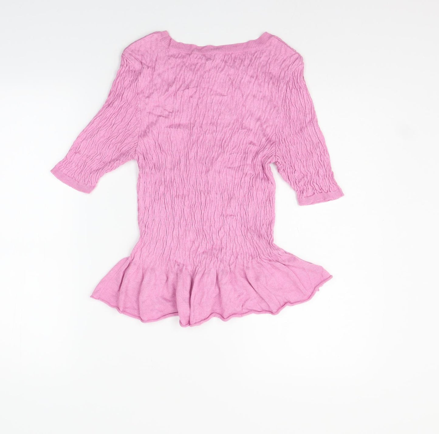 Topshop Womens Pink   Basic T-Shirt Size 10