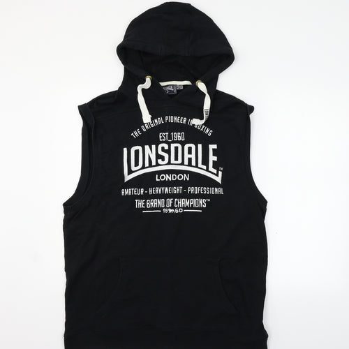 Lonsdale Womens Black   Pullover Jumper Size 2XL