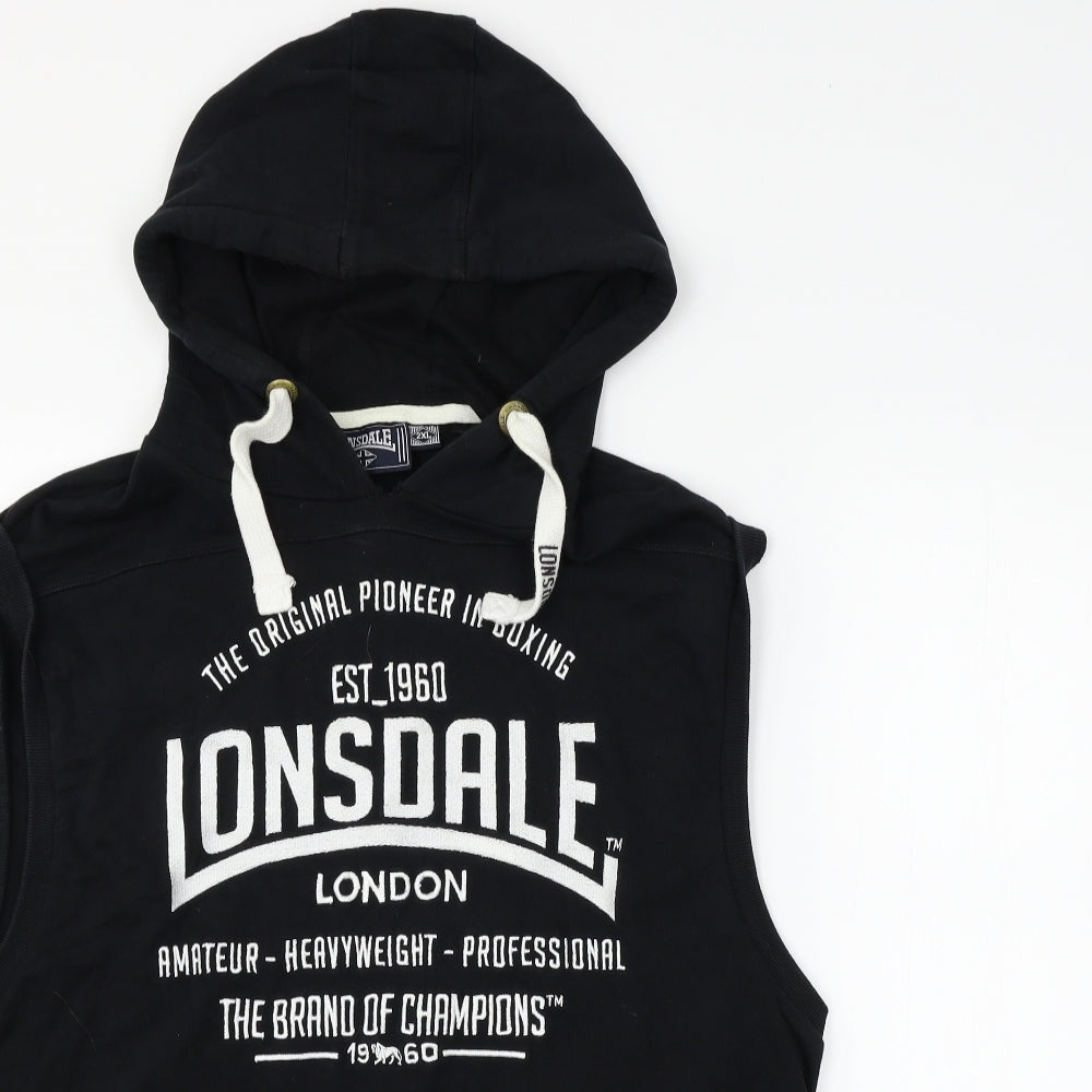 Lonsdale Womens Black   Pullover Jumper Size 2XL