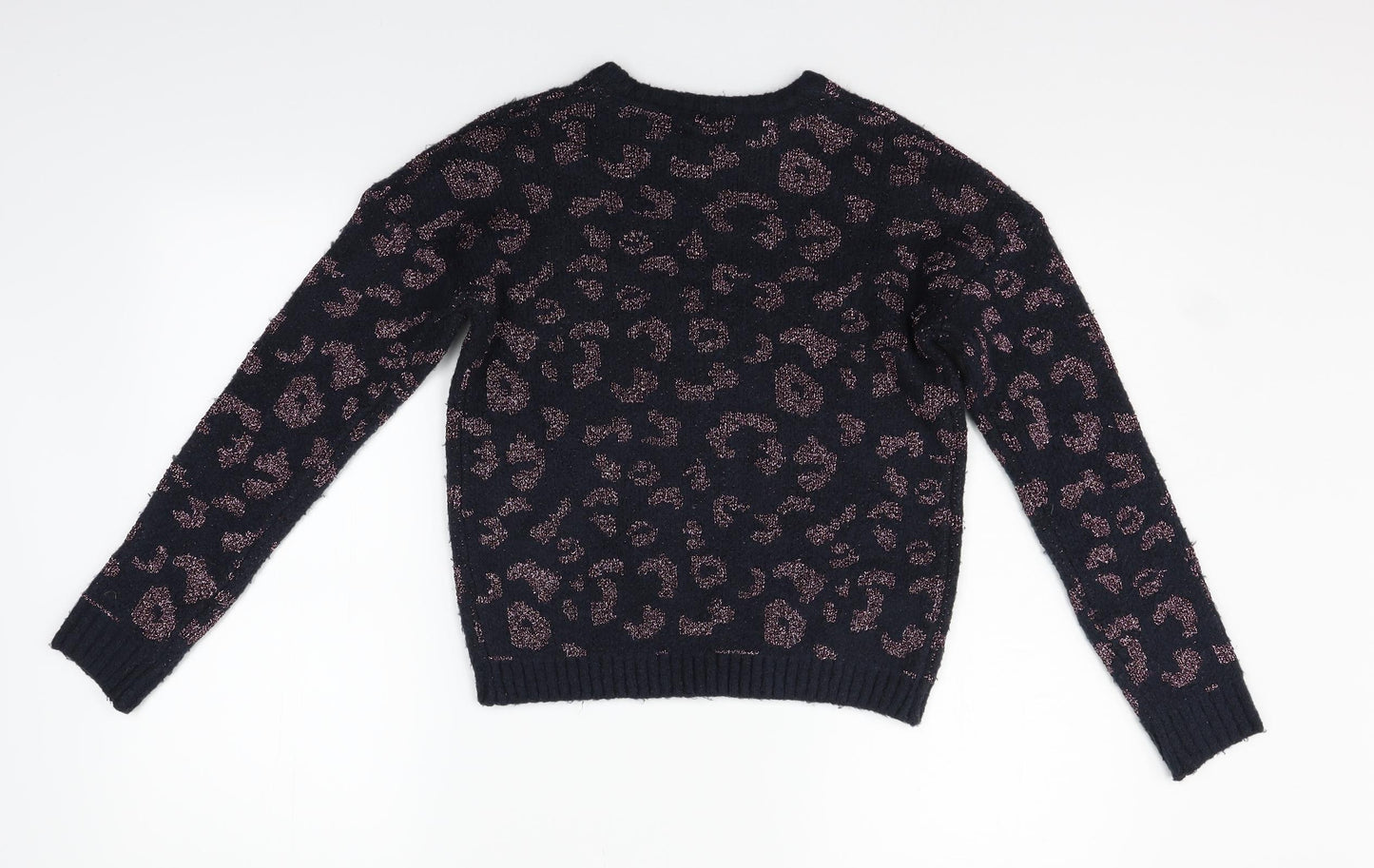 Primark Girls Blue Animal Print  Pullover Jumper Size 11-12 Years