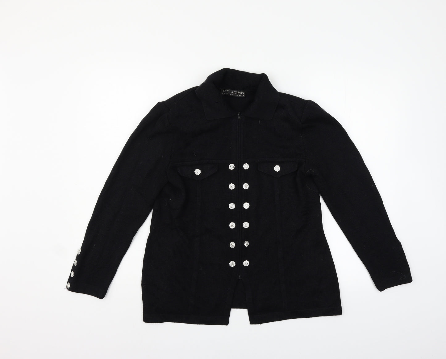 St. John Womens Black   Jacket Coat Size 6