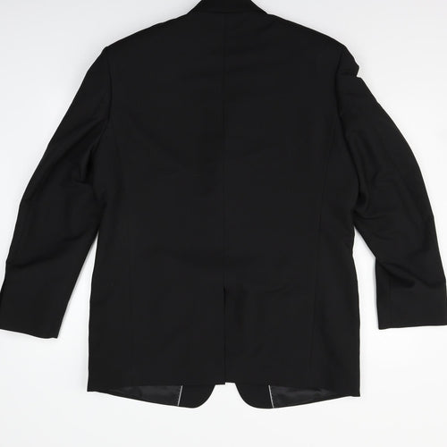 Cedar Wood State Mens Black   Jacket Suit Size 42