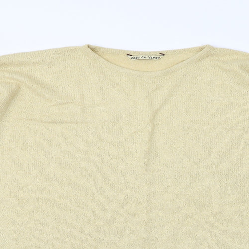 Joie De Vivre Womens Beige   Pullover Jumper Size L