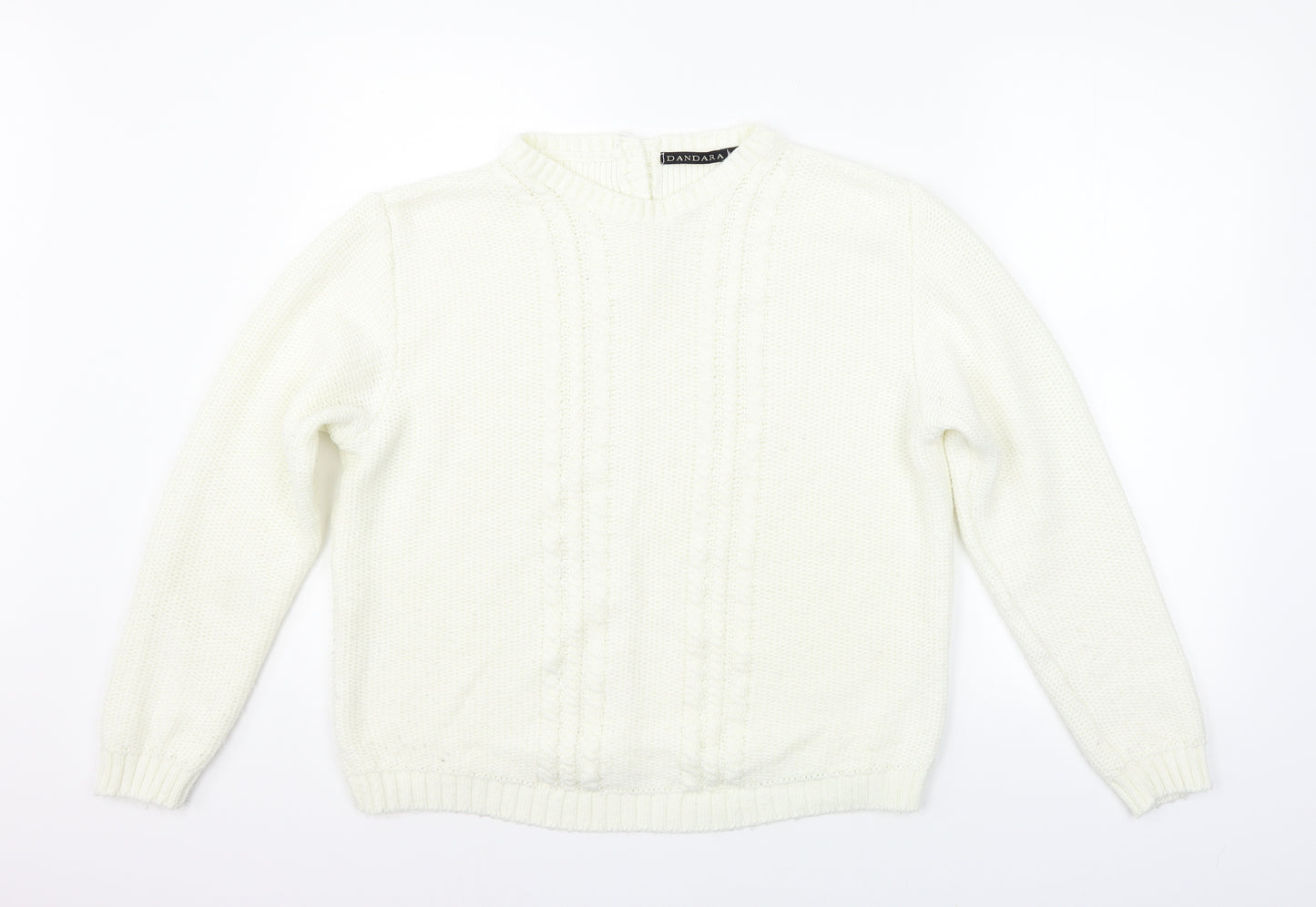 Dandara Womens Yellow   Pullover Jumper Size L