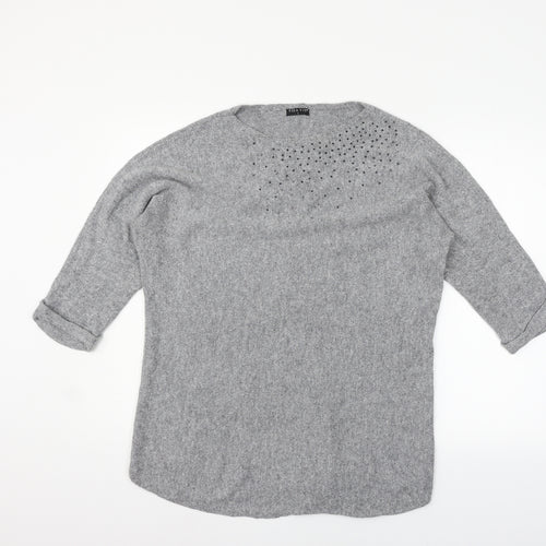 Viz A Viz Womens Grey   Pullover Jumper Size L