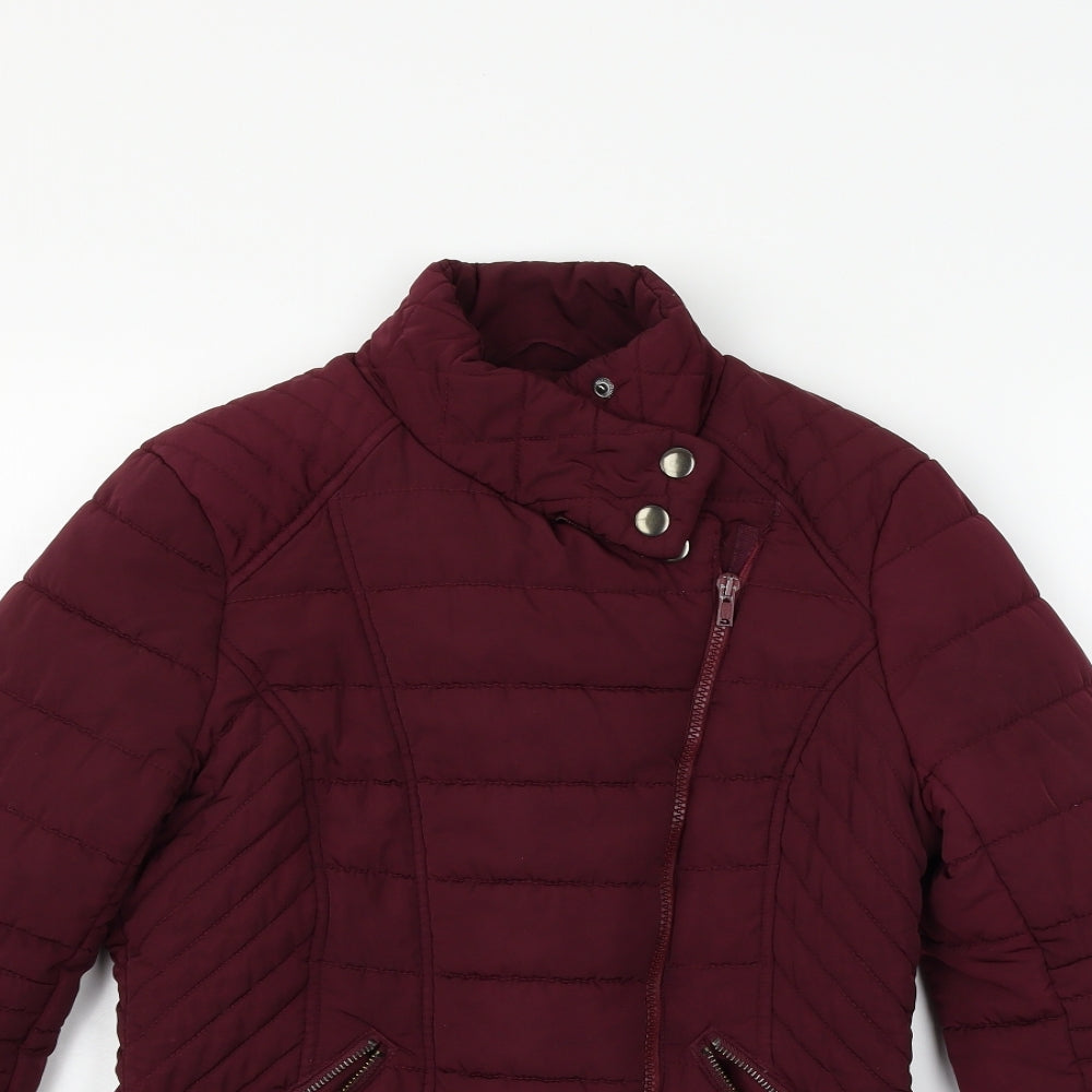 New Look Womens Red   Jacket Coat Size 8