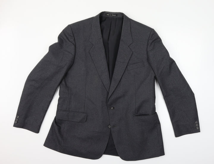 hasbarry of england Mens Grey Jacket Blazer Size S